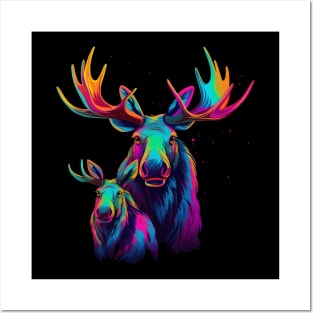 Moose Fathers Day Posters and Art